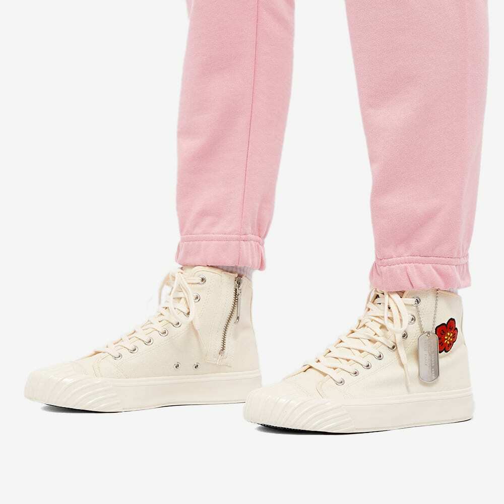 Kenzo Women's School High Top Sneakers in Cream Kenzo