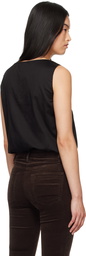 LESET Black Yoko Bateau Blouse