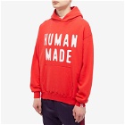 Human Made Men's Logo Popover Hoody in Red