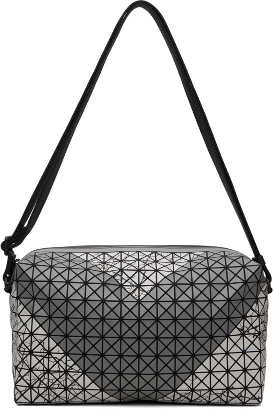 Photo: BAO BAO ISSEY MIYAKE Gray Autobahn Saddle Bag