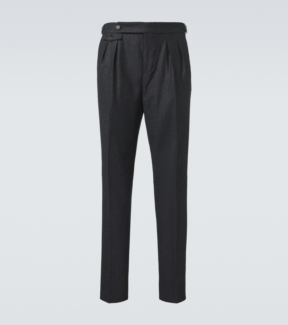 Brunello Cucinelli Virgin wool flannel slim pants