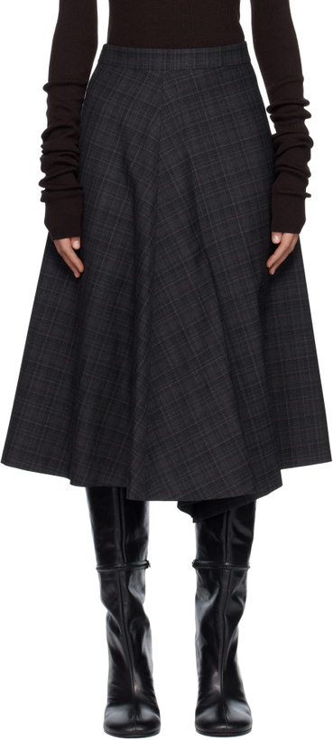 Photo: MARIE ADAM-LEENAERDT Gray 2 In 1 Midi Skirt