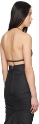 Rick Owens Black Hollywood Leather Bra