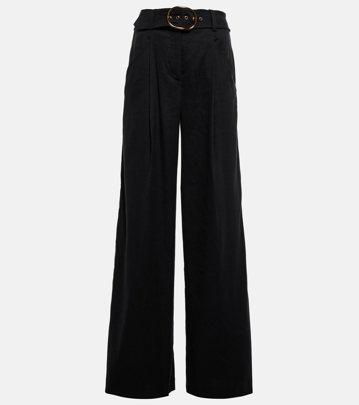 Fax Copy Express Black Irregular Buckle Belt