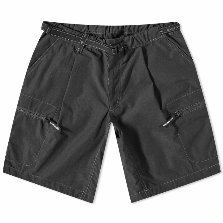 Photo: And Wander Men's Kevlar Shorts in Charcoal