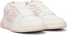 AMIRI White & Pink Classic Low Sneakers