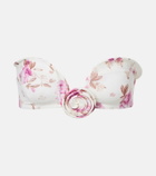 Magda Butrym Floral-appliqué bikini top