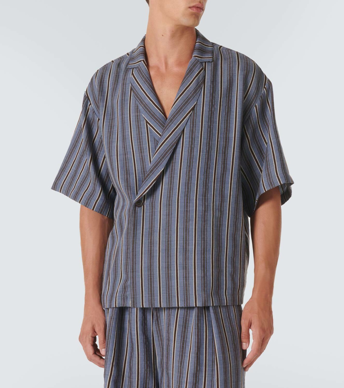 King & Tuckfield Striped virgin wool shirt