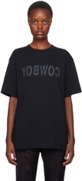 Helmut Lang Black 'Cowboy' T-Shirt