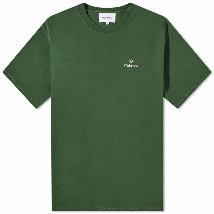 Photo: Palmes Men's Allan Chest Logo T-Shirt in Green