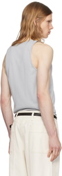 LEMAIRE Blue Cotton Tank Top