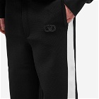 Valentino Men's V Logo Track Pant in Black/Ivory