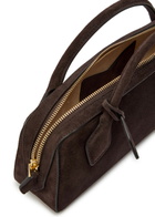 Alaïa Le Teckel Suede Clutch - Brown - One Size