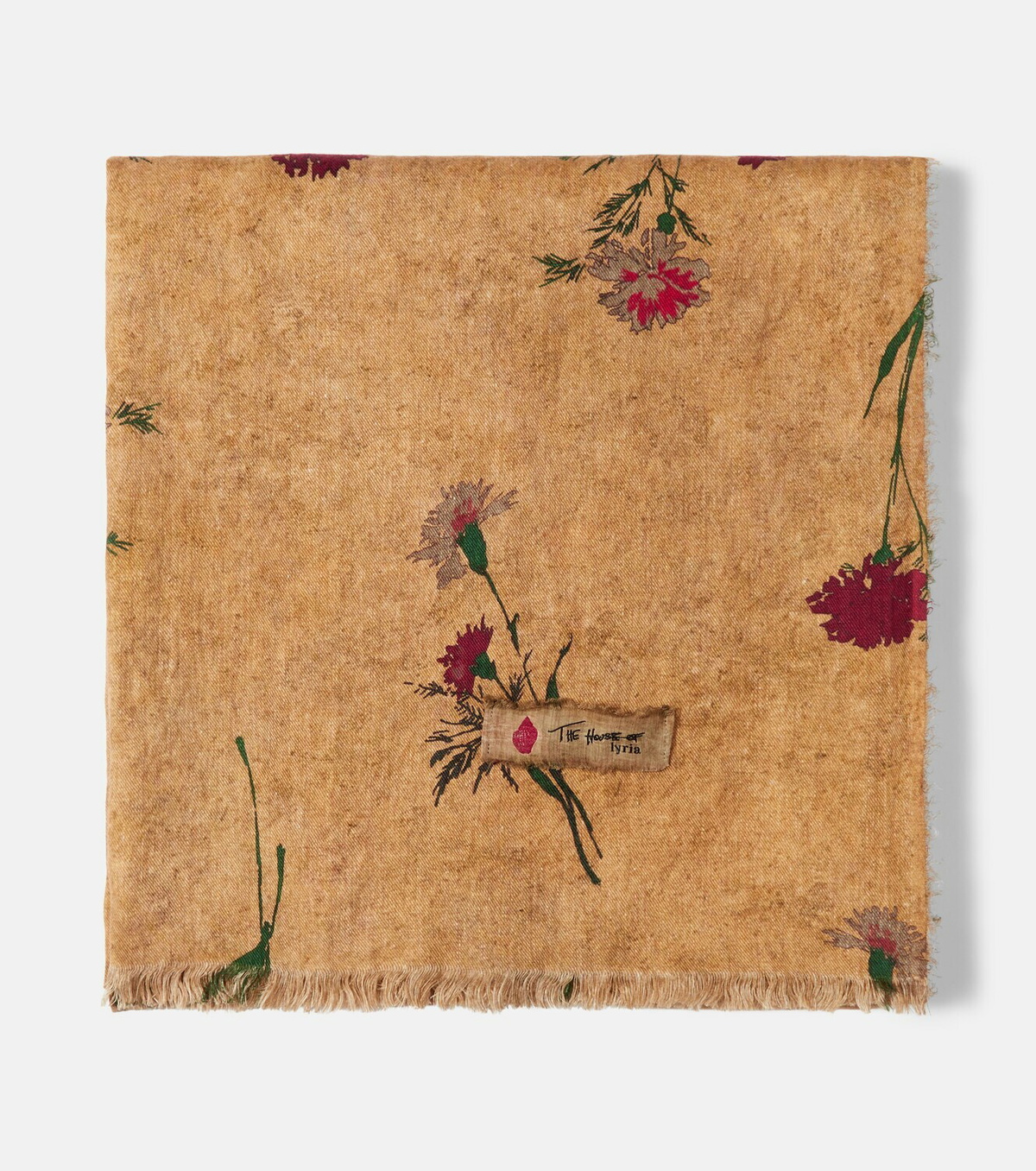 The House of Lyria Firmamento floral linen blanket