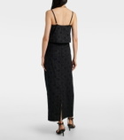 Posse Salma embroidered cotton maxi skirt
