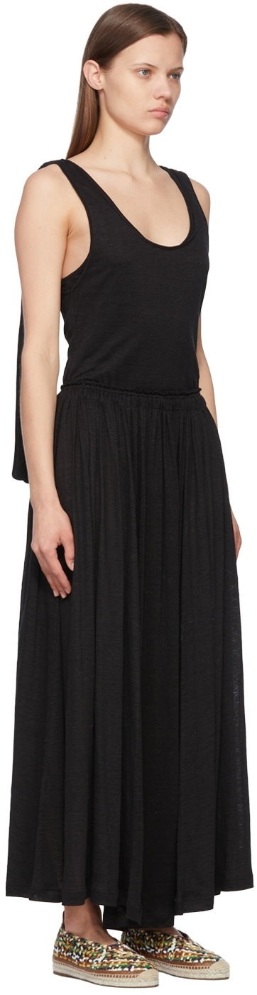 Chloé Black Linen Maxi Dress Chloe