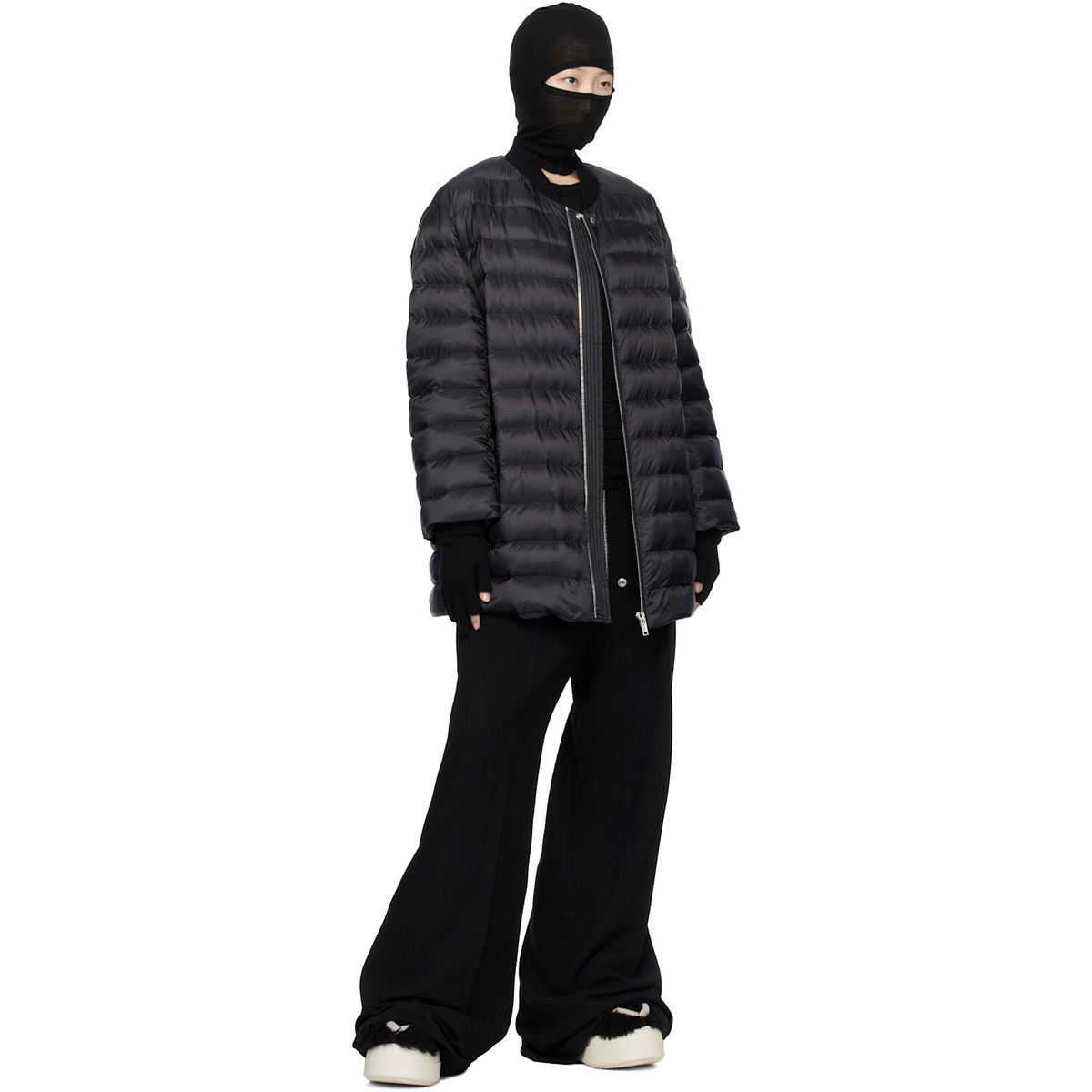 Rick Owens Moncler + Rick Owens Black Flight Down Jacket