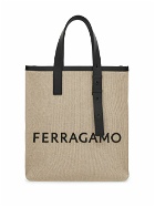 FERRAGAMO - Logo Canvas Tote