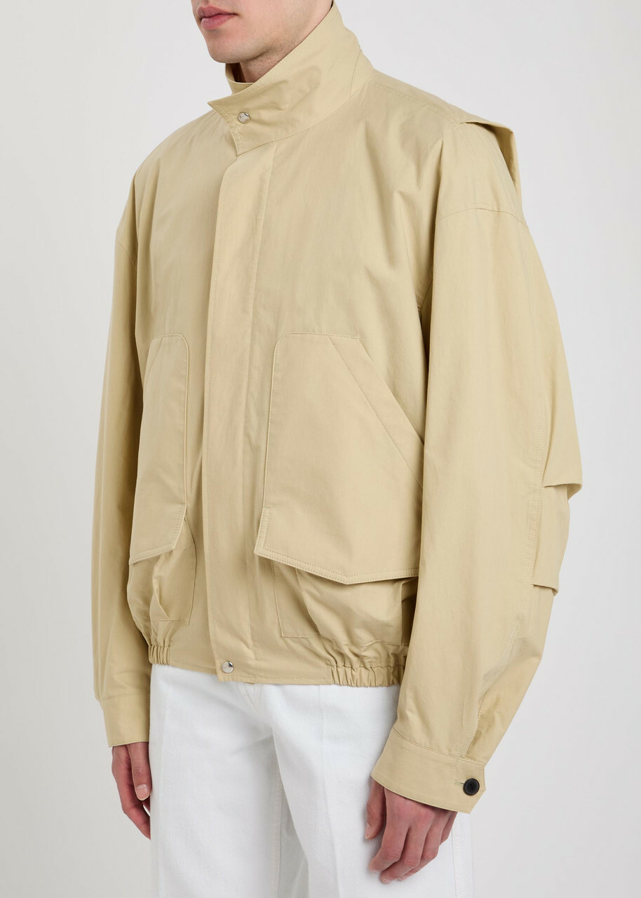 Calvin Klein Donald Patch-pocket Cotton Jacket Off White