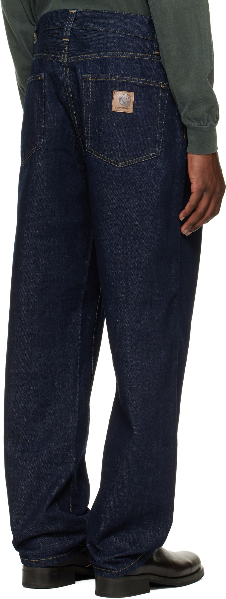 Carhartt Work In Progress Navy Aaron Jeans