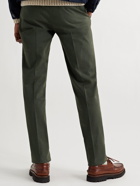 Incotex - Slim-Fit Stretch Cotton and Lyocell-Blend Twill Trousers - Green