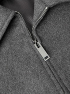 Incotex - Incotex Montedoro Brushed Wool-Blend Bomber Jacket - Gray