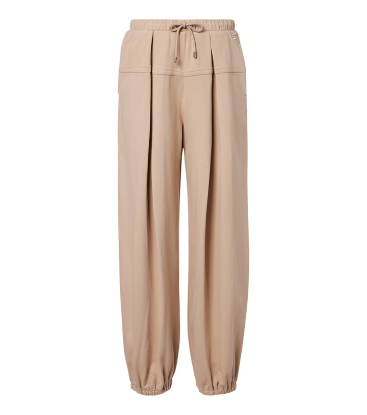 Photo: Sportmax Pleated cotton-blend jersey sweatpants