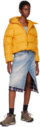 OTTI Yellow Short Cocoon Down Jacket