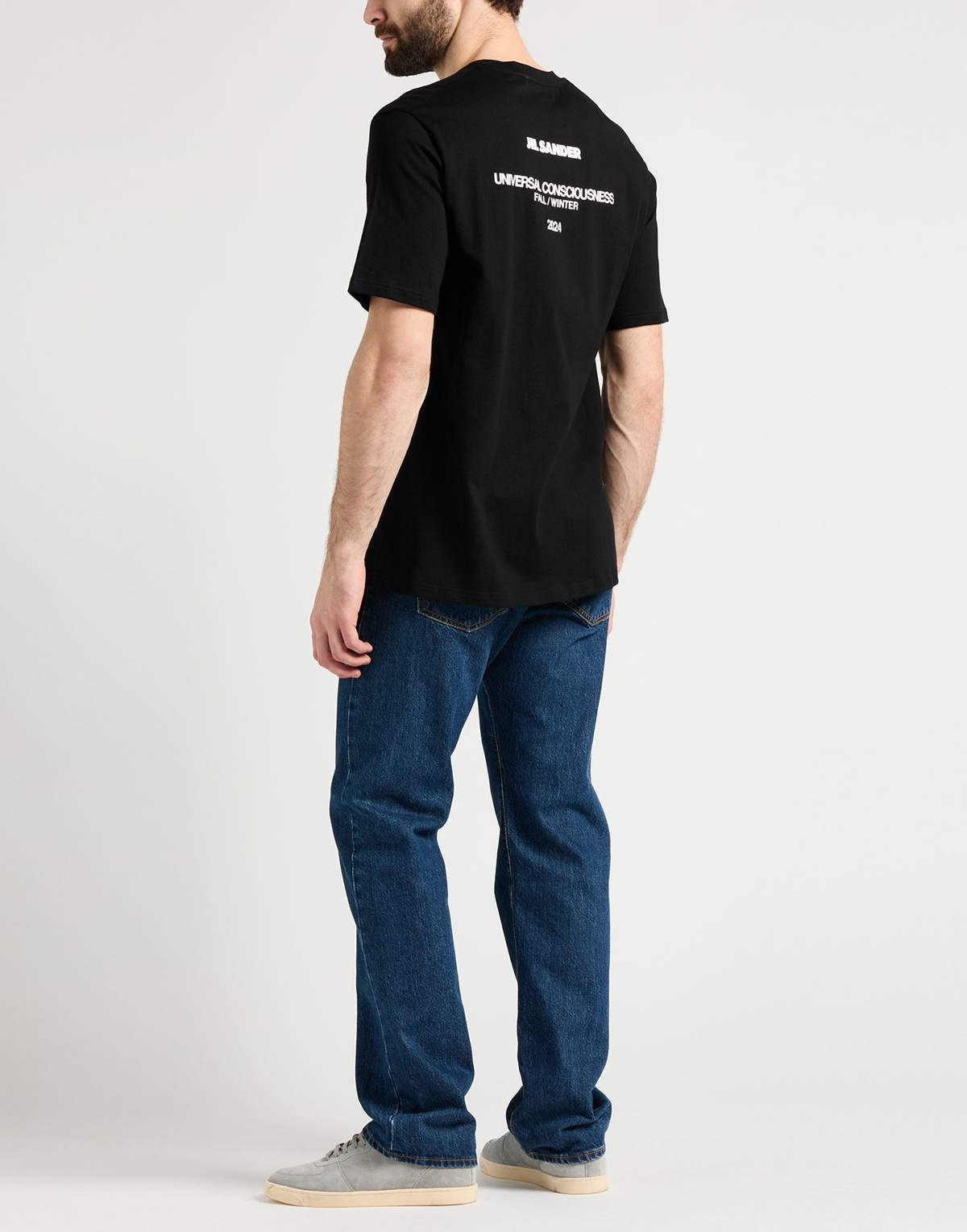 Jil Sander Mens T-shirt in Black