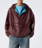 Loewe Hooded leather jacket