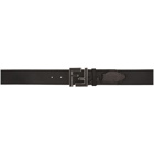 Fendi Black Forever Fendi Exotic Detail Belt