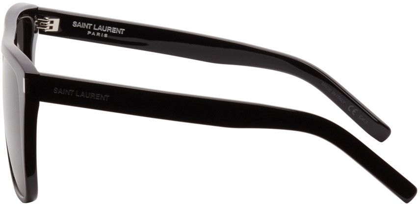 Saint Laurent Black New Wave SL 1 Square Sunglasses Saint Laurent