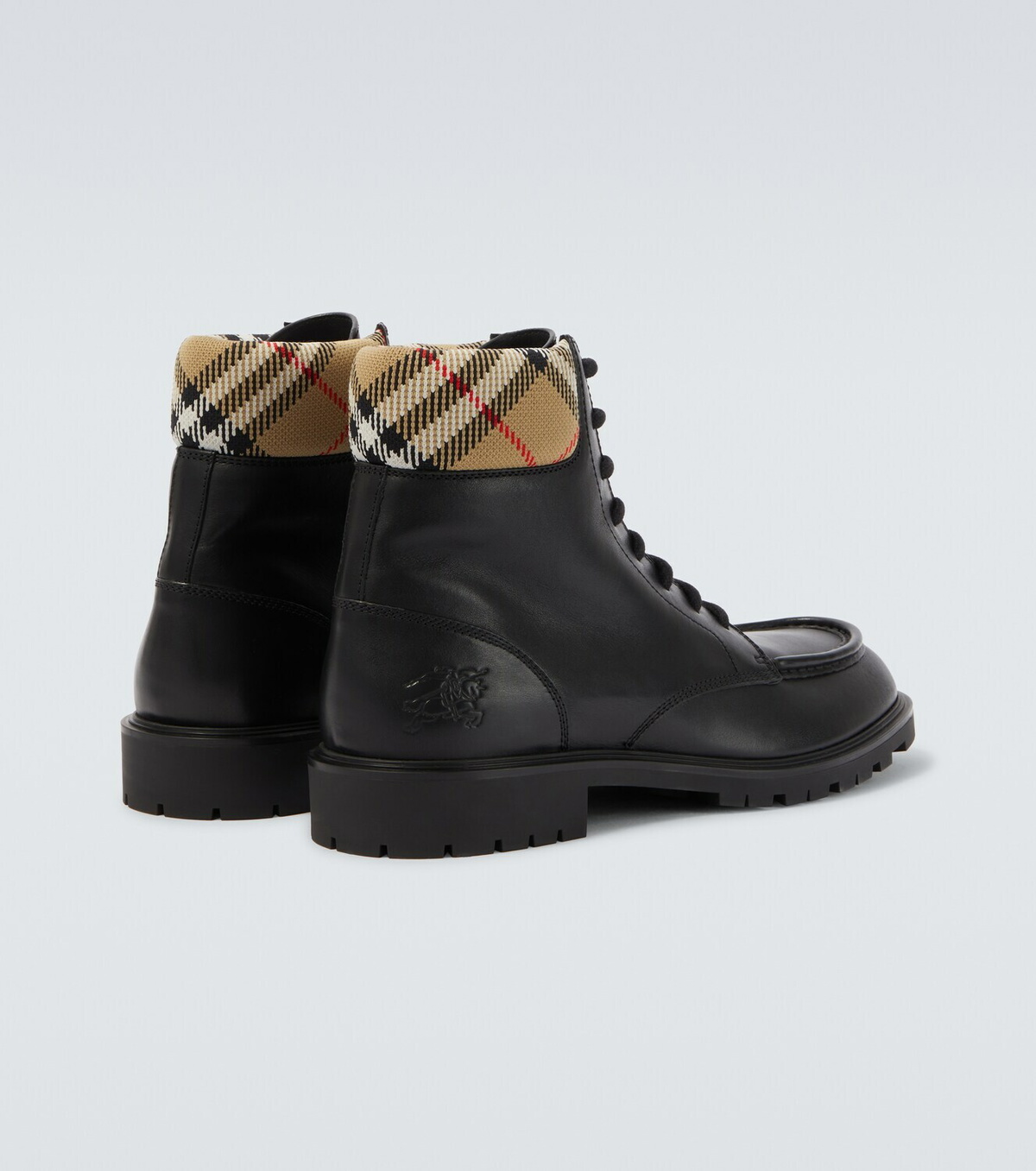 Burberry Rogue leather combat boots