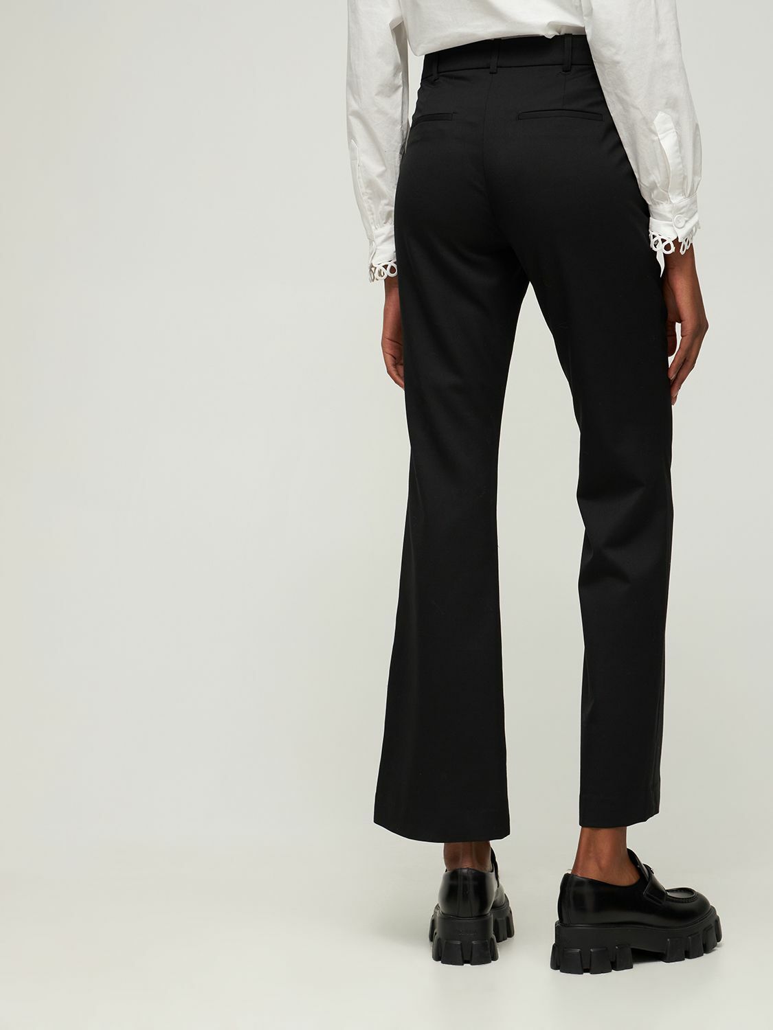 DESIGNERS REMIX Jolene Slit Suiting Wool Blend Pants