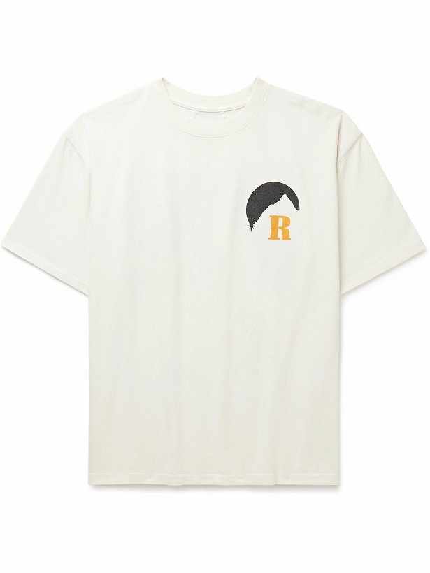 Photo: Rhude - Logo-Print Cotton-Jersey T-Shirt - White