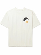 Rhude - Logo-Print Cotton-Jersey T-Shirt - White