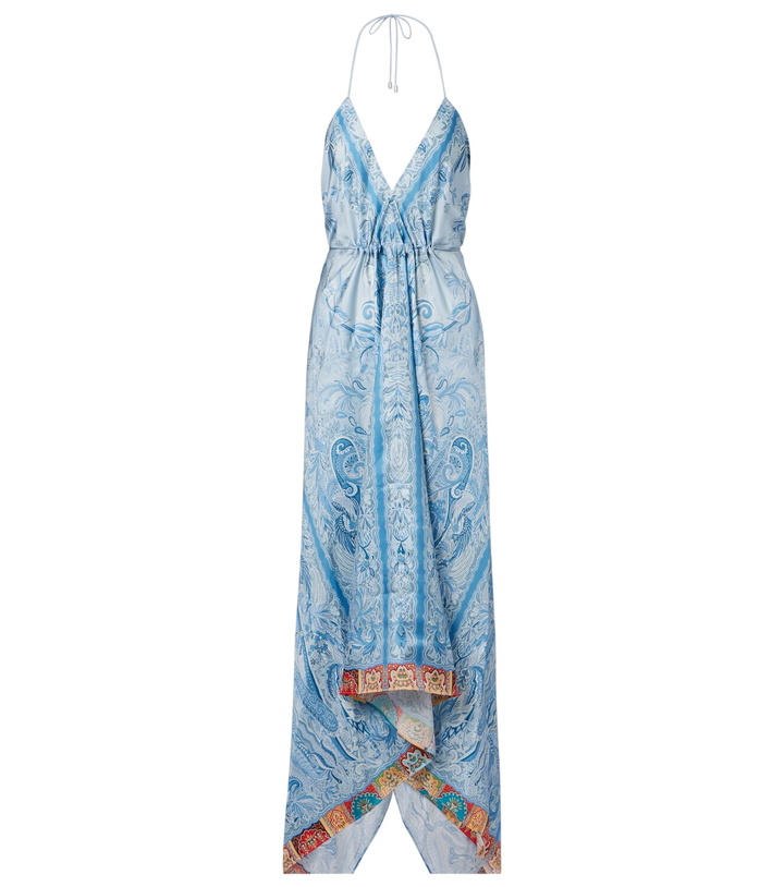 Photo: Etro Paisley asymmetric silk maxi dress