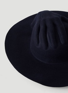 Franca Wide Brim Hat in Blue