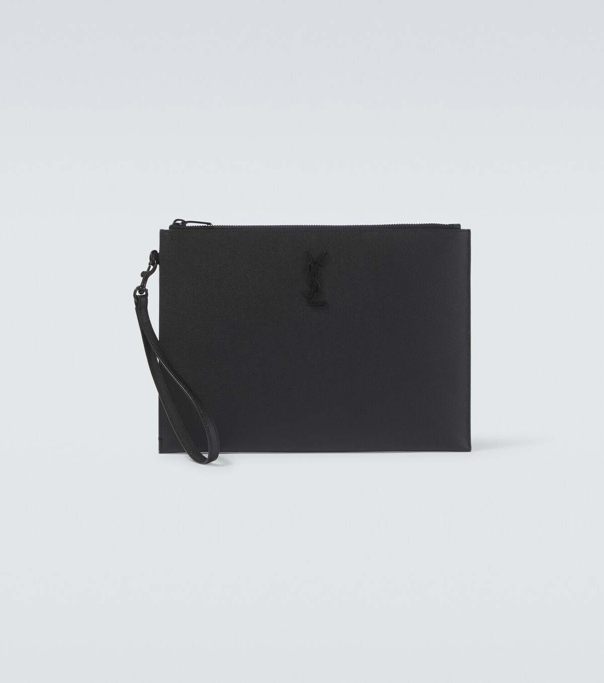 Saint Laurent Paris leather tablet pouch
