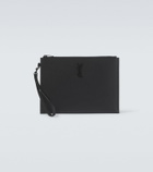 Saint Laurent Paris leather tablet pouch