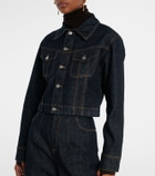 Victoria Beckham Cropped denim jacket