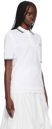 Comme des Garçons Shirt White Fred Perry Edition 'Strong Will' Polo
