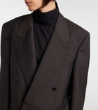 Gucci Pinstripe wool and mohair blazer