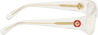 Casablanca Transparent Crystal Sport Sunglasses