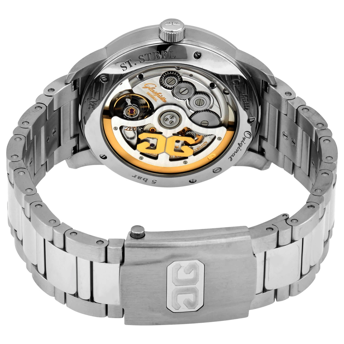 Glashutte Senator Excellence Panorama Date Automatic Grey Dial Mens Watch 1-36-03-03-02-70