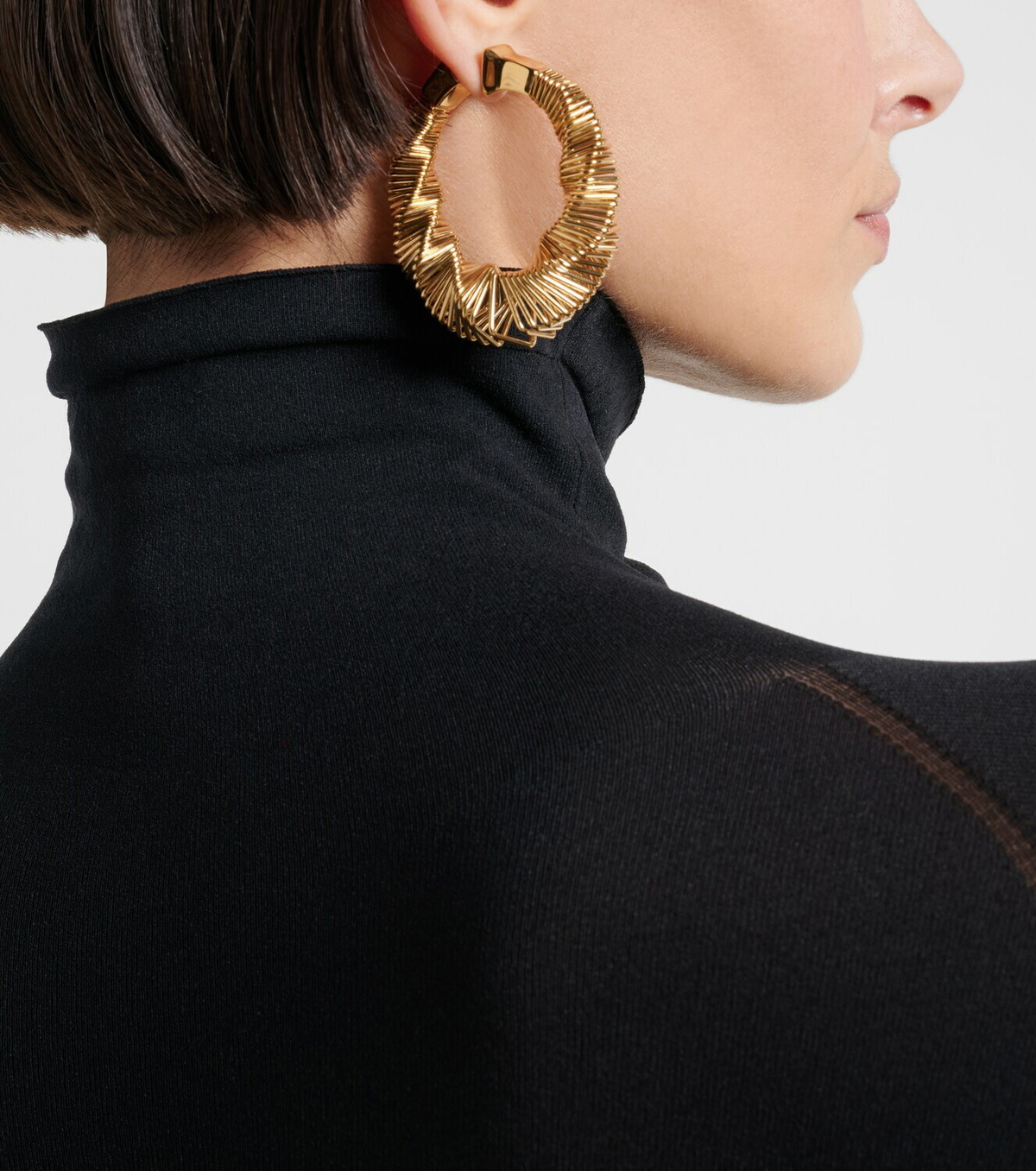 Alaïa Square Spiral hoop earrings