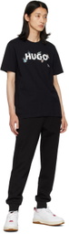 Hugo Black Printed T-Shirt