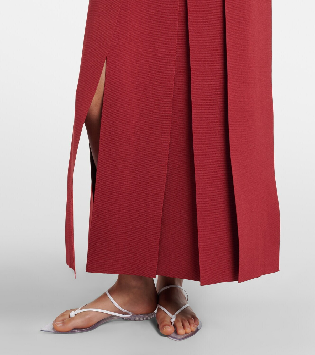 Alaïa Pleated midi skirt