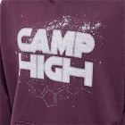 Camp High Men's Star Camp Logo Hoody in Eggplant