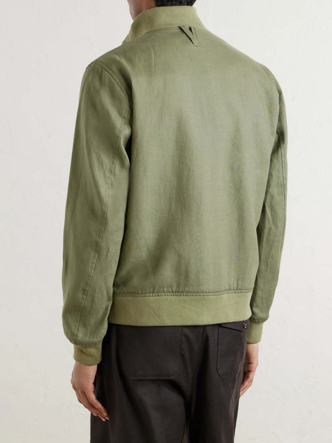 Valstar - Valstarino Linen Bomber Jacket - Green